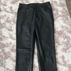 Black Button-Up Pants